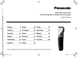 Manual Panasonic ER-1512 Aparat de tuns