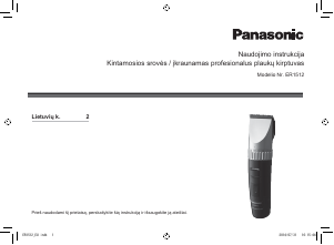 Vadovas Panasonic ER-1512 Plaukų kirpimo mašinėlė