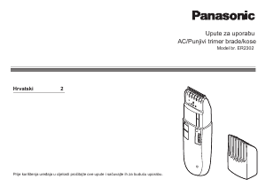 Priručnik Panasonic ER-2302 Šišač za kosu