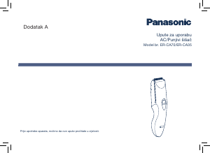Priručnik Panasonic ER-CA70 Šišač za kosu