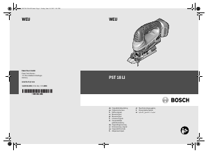 Manuale Bosch PST 18 LI Seghetto alternativo