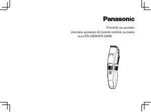 Priročnik Panasonic ER-GB96 Lasna sponka