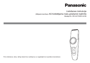 Rokasgrāmata Panasonic ER-GC50 Matu griešanas mašīna