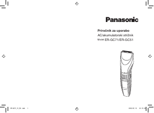 Priročnik Panasonic ER-GC51 Lasna sponka