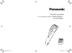 Priročnik Panasonic ER-GS60 Lasna sponka