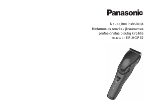 Vadovas Panasonic ER-HGP82 Plaukų kirpimo mašinėlė