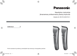 Vadovas Panasonic ER-PA10 Plaukų kirpimo mašinėlė