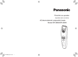 Priročnik Panasonic ER-SB60 Lasna sponka