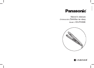 Manuál Panasonic EH-PHS9K Žehlička na vlasy