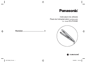 Manual Panasonic EH-PHS9K Aparat de îndreptat părul