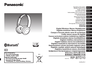 Manual de uso Panasonic RP-BTD10 Auriculares