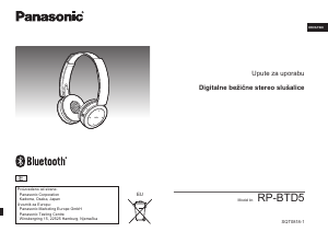 Priručnik Panasonic RP-BTD5 Slušalica