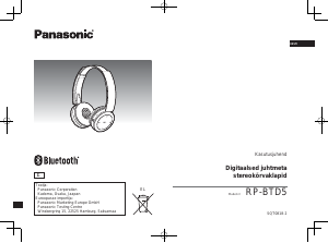 Kasutusjuhend Panasonic RP-BTD5 Kõrvaklapp