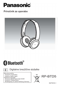 Priročnik Panasonic RP-BTD5 Slušalka