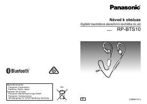 Manuál Panasonic RP-BTS10 Sluchátka