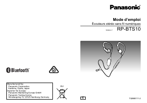 Mode d’emploi Panasonic RP-BTS10 Casque