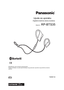 Priručnik Panasonic RP-BTS35 Slušalica