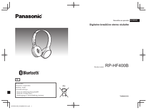Priročnik Panasonic RP-HF400B Slušalka