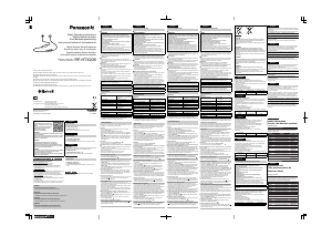 Mode d’emploi Panasonic RP-HTX20B Casque