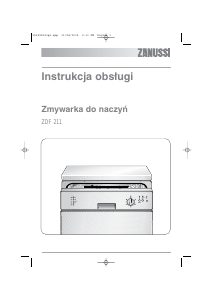 Instrukcja Zanussi ZDF211 Zmywarka
