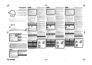 Használati útmutató Panasonic RP-HTX90N Fejhallgató
