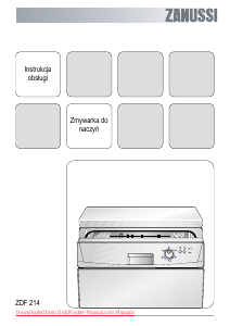 Instrukcja Zanussi ZDF214 Zmywarka