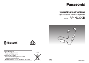 Handleiding Panasonic RP-NJ300 Koptelefoon