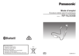 Mode d’emploi Panasonic RP-NJ300 Casque