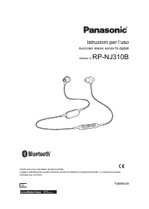 Manuale Panasonic RP-NJ310B Cuffie