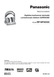 Návod Panasonic RP-WF6000 Slúchadlá