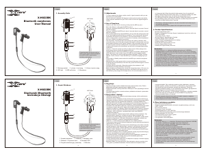 Manual X-Zero X-H822BK Headphone