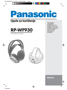 Priručnik Panasonic RP-WF930 Slušalica