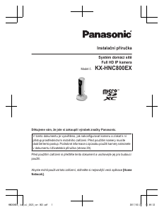 Návod Panasonic KX-HNC800EX IP kamera