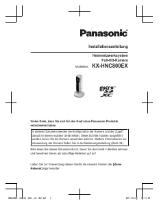 Bedienungsanleitung Panasonic KX-HNC800EX IP Kamera