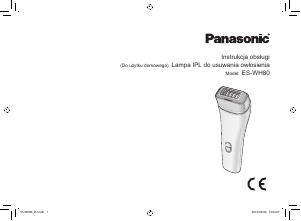 Instrukcja Panasonic ES-WH80 Urządzenie IPL