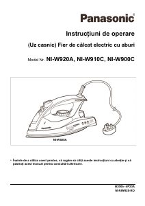 Manual Panasonic NI-W900CVXA Fier de călcat