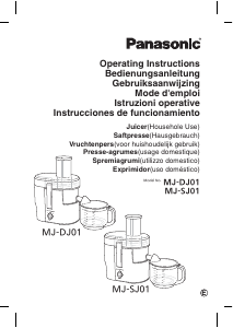 Manual Panasonic MJ-DJ01 Juicer