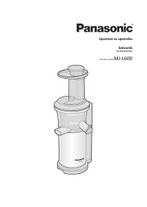 Priručnik Panasonic MJ-L600 Sokovnik