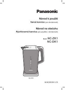 Návod Panasonic NC-DK1BXE Kanvica