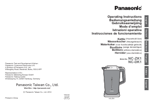 Bedienungsanleitung Panasonic NC-ZK1 Wasserkocher