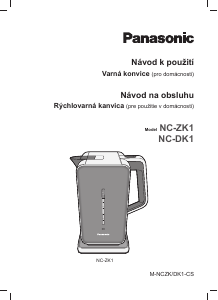 Manuál Panasonic NC-ZK1VXE Konvice