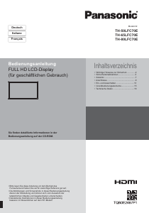 Manuale Panasonic TH-50LFC70E Monitor LCD