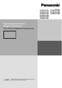 Manual Panasonic TH-65LFC70E LCD Monitor