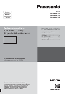 Manuale Panasonic TH-80LFC70E Monitor LCD