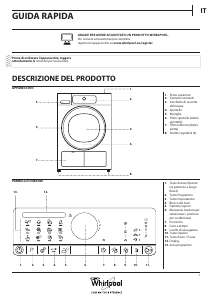 Manuale Whirlpool HSCX 90430 Asciugatrice