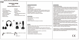 Instrukcja Vakoss MH944 Słuchawki