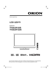 Bedienungsanleitung Orion 22LB122S LCD fernseher