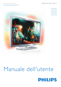 Manuale Philips 37PFL9606K LCD televisore