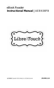 Manual Aluratek AEBK08FB Libre Touch E-Reader