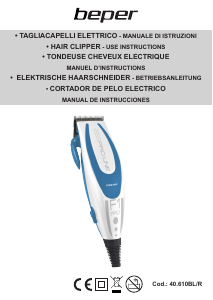 Bedienungsanleitung Beper 40.610R/BL Haarschneider